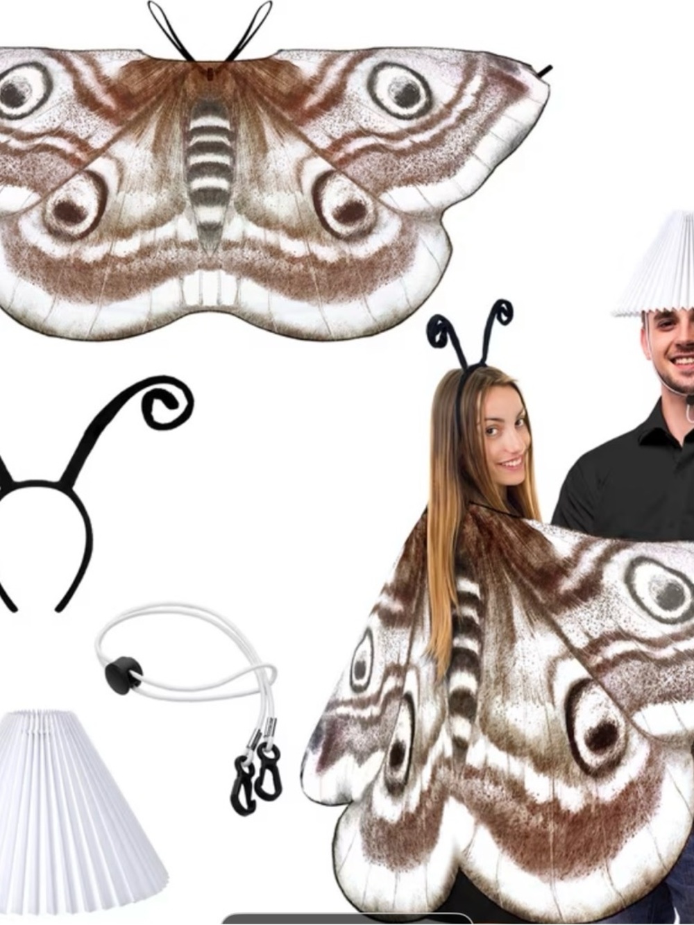Couples moth and lampshade costume - new